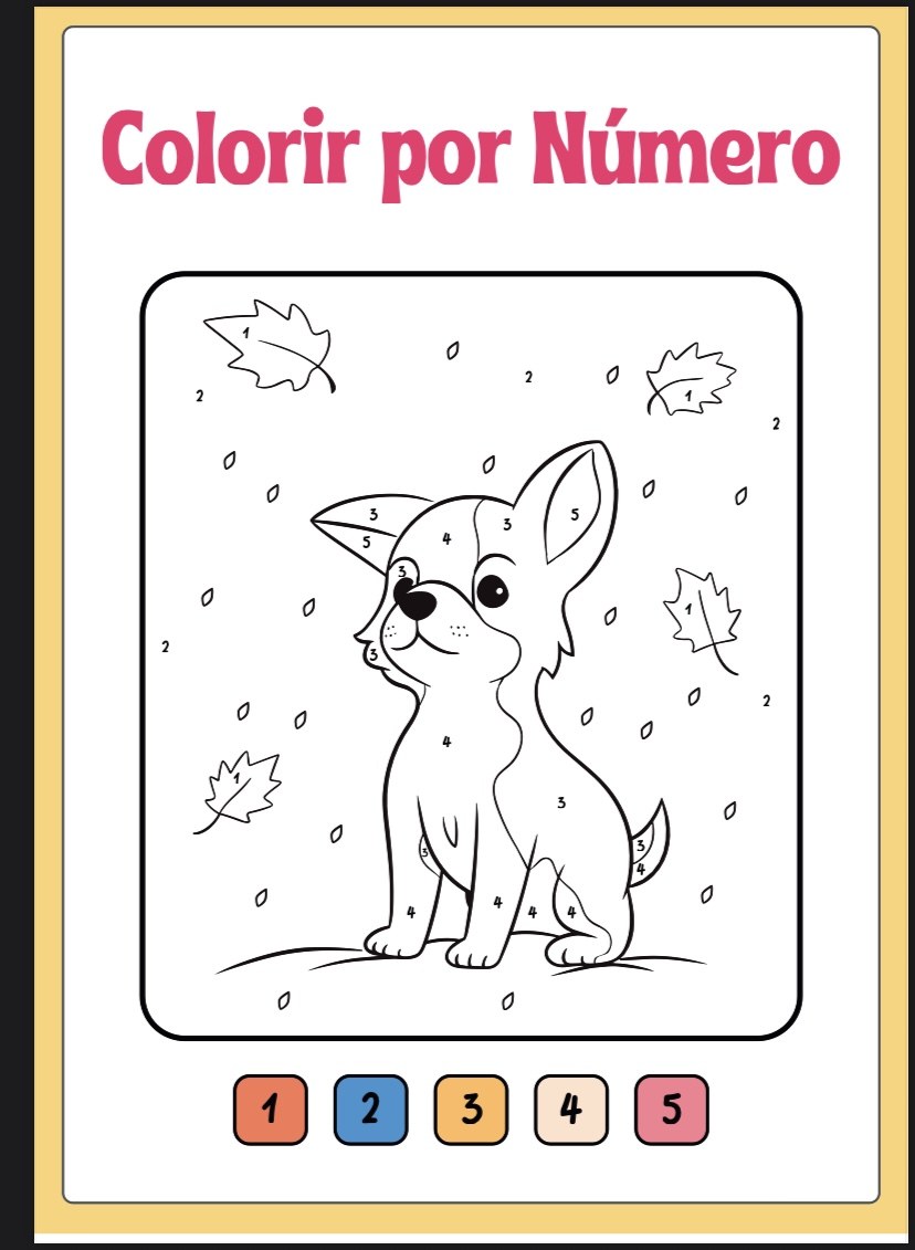 Atividade de colorir por número