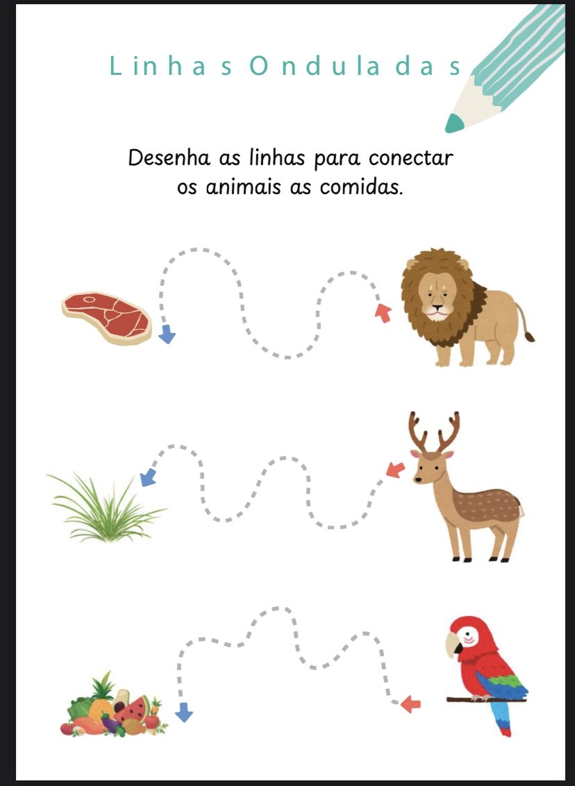 Atividade de linhas onduladas