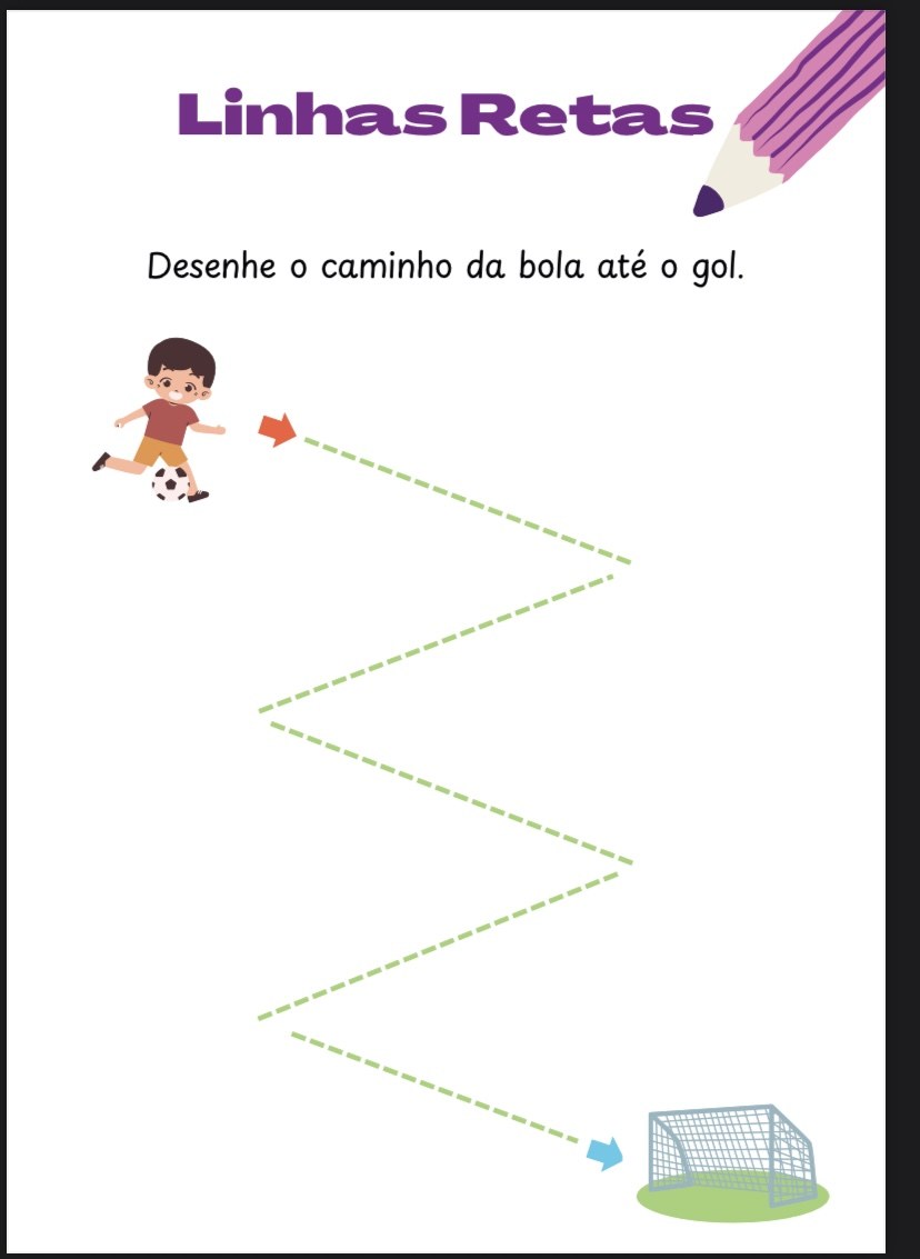 Atividade de linhas retas